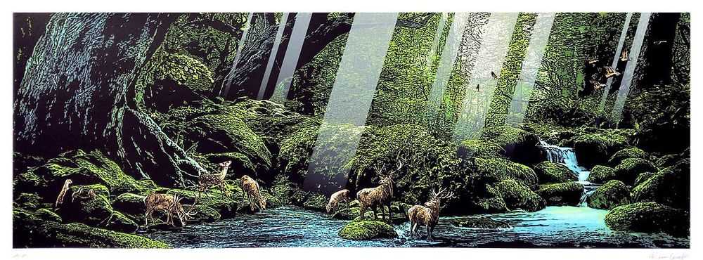 Roamcouch, ‘The Abyss’, 22-09-2017, Print, 12 colour screenprint, Bottleneck Gallery, Numbered