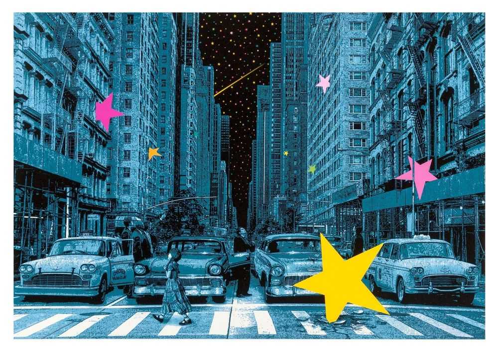 Roamcouch, ‘When You Wish Upon A Star (Blue)’, 16-08-2013, Print, Screenprint, Graffiti Prints, Numbered