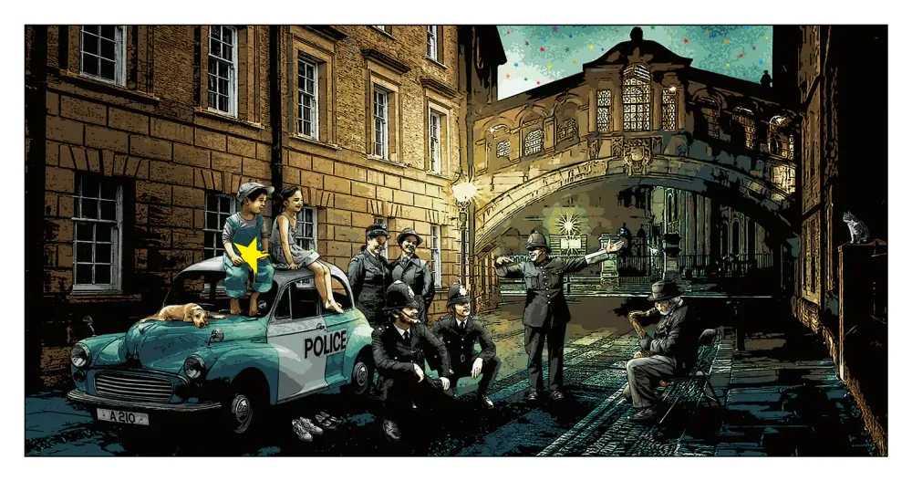 Roamcouch, ‘When You Wish Upon A Star - Bridge Of Sighs’, 30-09-2022, Print, 35 color screen print, Bottleneck Gallery, Numbered