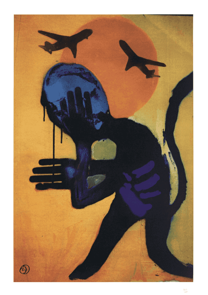 Robert Del Naja, ‘In Baghdad’, 2003, Print, Screenprint in colours on wove paper, Pictures on Walls, Numbered