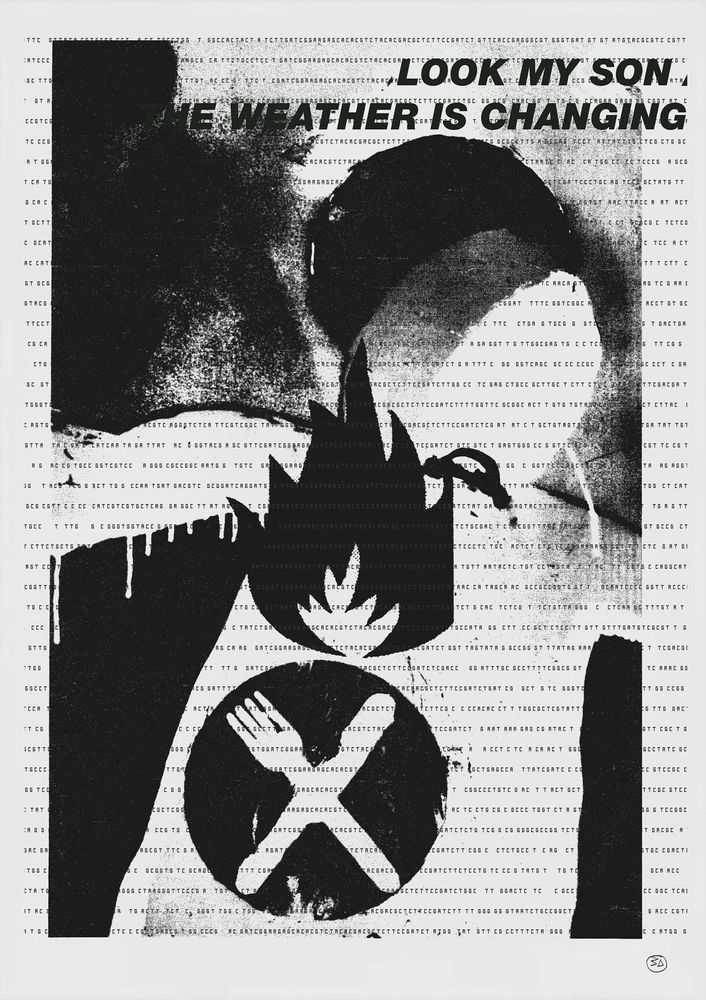 Robert Del Naja, ‘Look My Son The Weather Is Changing’, 2024, Print, Risograph on Alga Carta 200Gsm Art paper, null, 