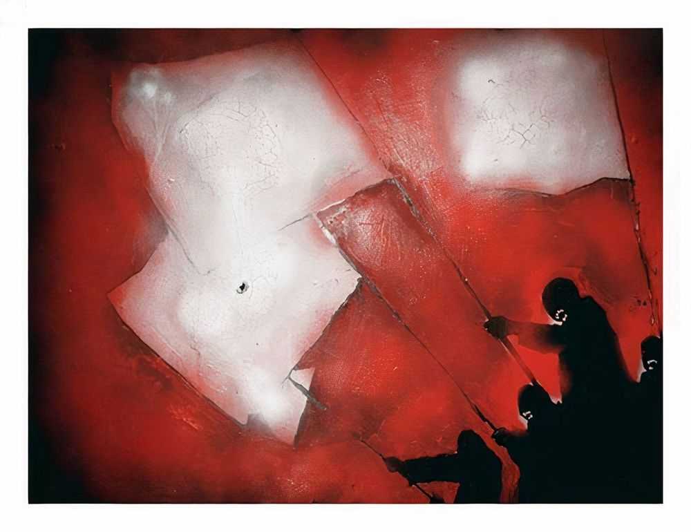 Robert Del Naja, ‘No Surrender (Red)’, 2008, Print, Colour pigment print on archival watercolour stock, Pictures on Walls, Numbered