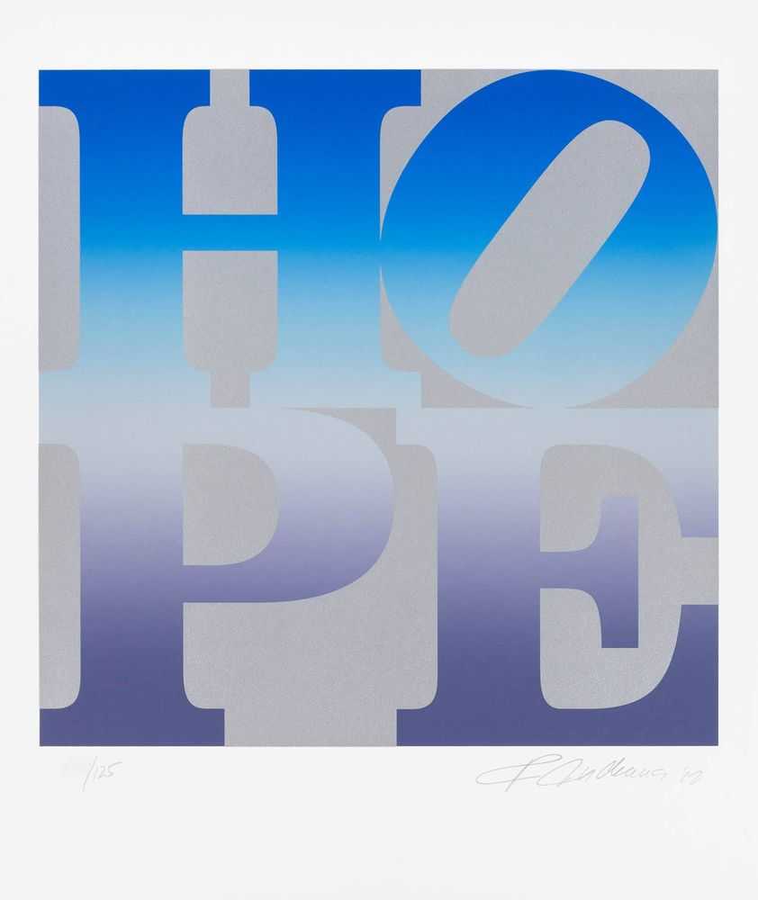 Robert Indiana, ‘Winter (Four Seasons of Hope Silver)’, 2012, Print, Screenprint in colours on paper, Self-released, Numbered, Dated