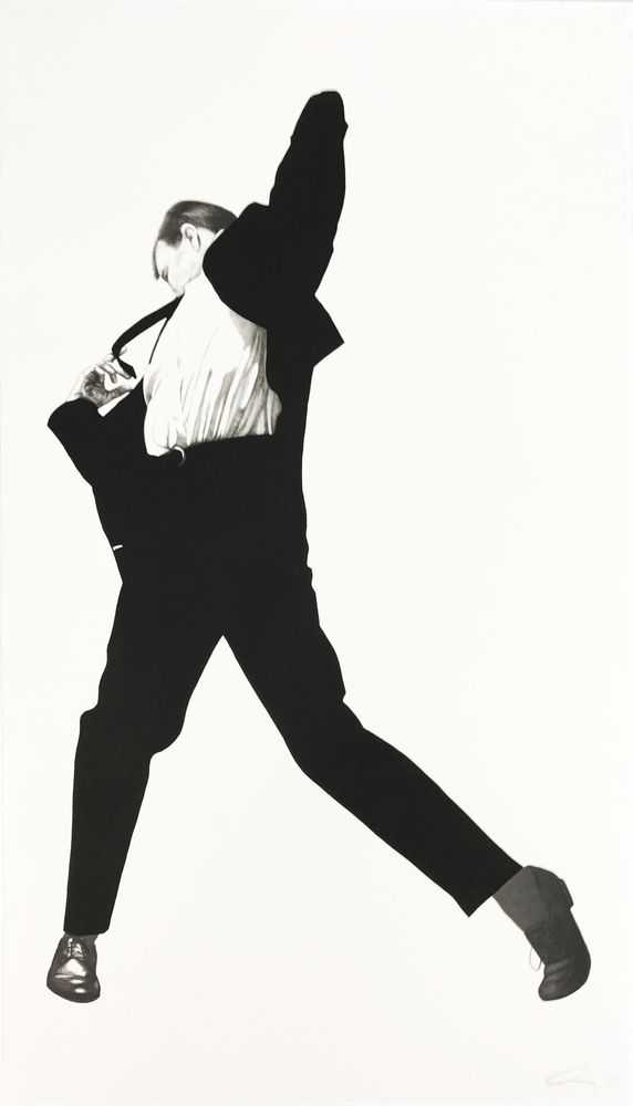 Robert Longo, ‘Eric, from Men in the Cities’, 1999, Print, 11 colour silkscreen with matte varnish seal on Somerset Tub Sized Satin Radiant White 410gsm paper, null, Numbered, Dated