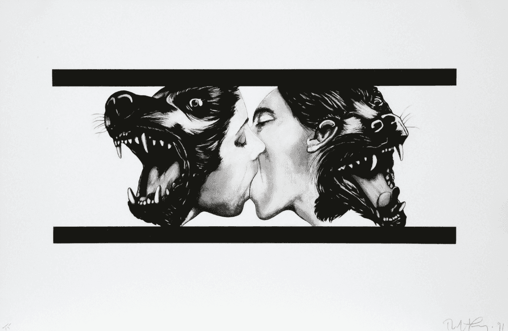 Robert Longo, ‘Strong in Love’, 1991, Print, Photoetching with Aquatint, null, Numbered, Dated