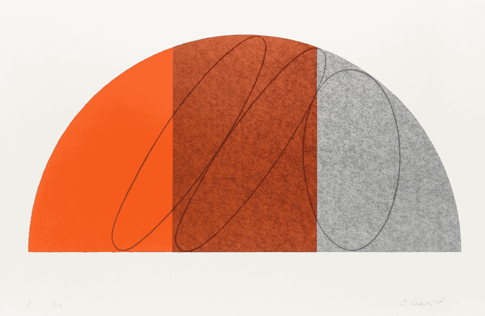 Robert Mangold, ‘Semi-Circle I’, 1995, Print, Color lithograph printed on Somerset Soft White paper, null, Numbered