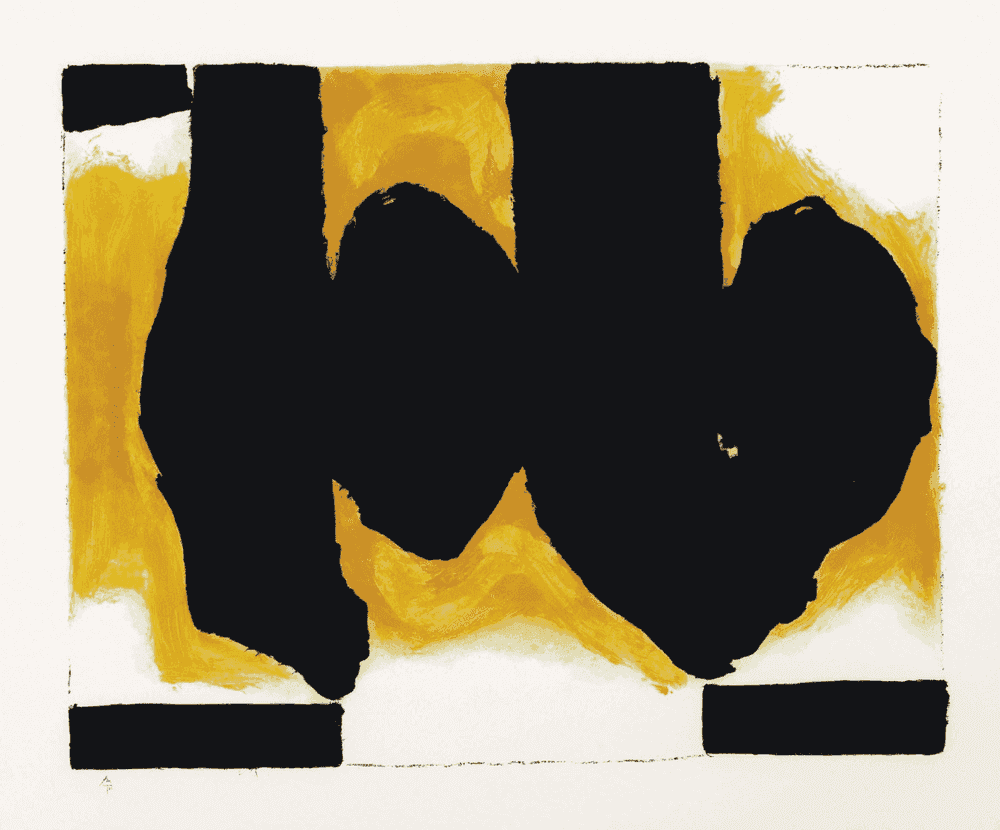 Robert Motherwell, ‘Burning Elegy’, 1991, Print, Lithograph with hand-coloring on TGL handmade paper, null, Numbered