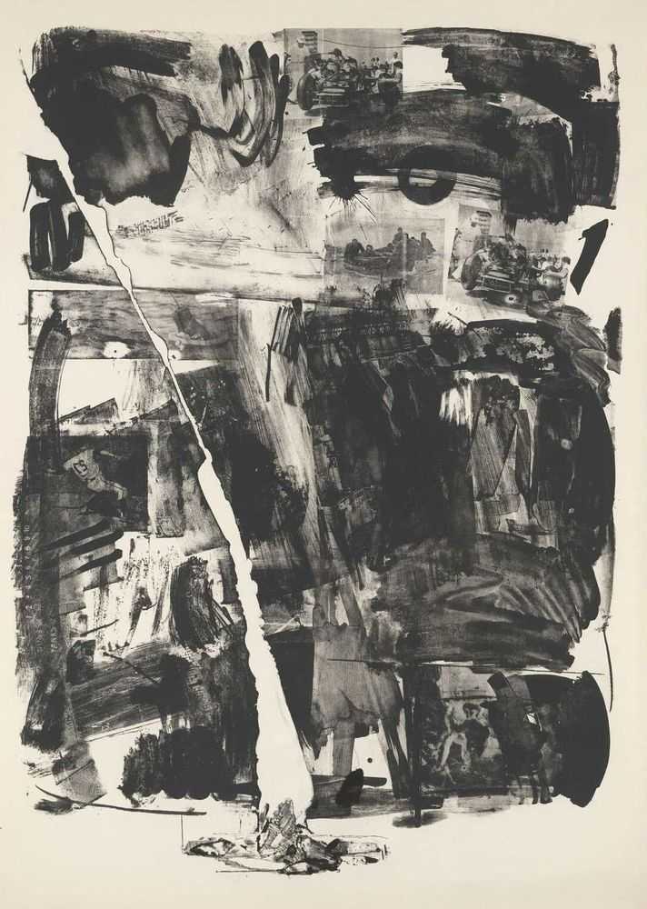 Robert Rauschenberg, ‘Accident’, 1963, Print, Lithograph in 2 colors on Rives BFK, Universal Limited Art Editions, Numbered