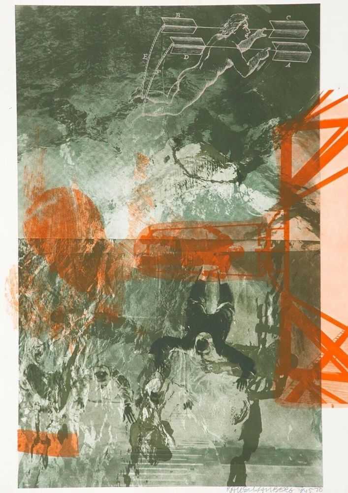 Robert Rauschenberg, ‘Bait (Stoned Moon)’, 1970, Print, Lithograph, null, Numbered, Dated
