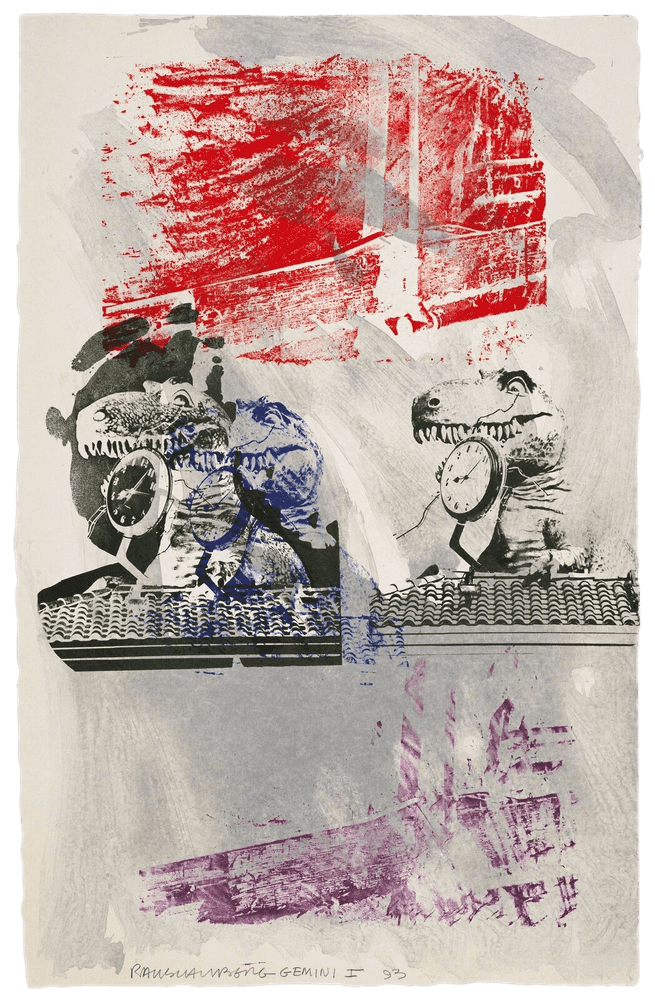 Robert Rauschenberg, ‘Chronosaur’, 1993, Print, 5-color lithograph, Gemini G.E.L. LLC, Dated