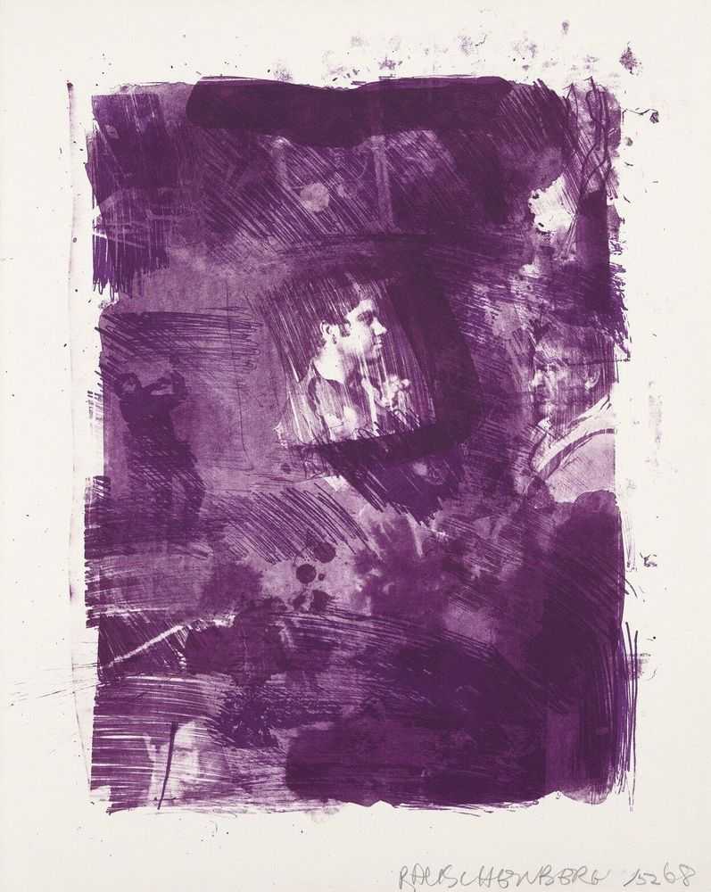 Robert Rauschenberg, ‘Flower Re-Run’, 1968, Print, Lithograph on paper, Published by Gemini G.E.L., Los Angeles, Numbered, Dated
