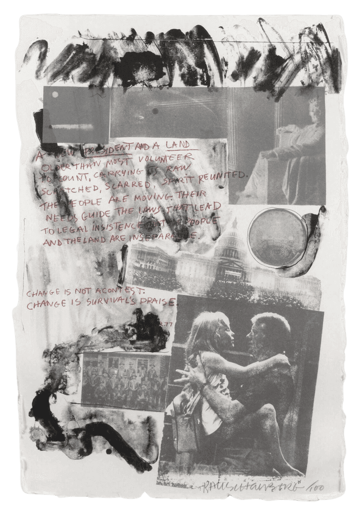 Robert Rauschenberg, ‘Jimmy Carter Inaugural’, 1977, Print, Lithograph on paper, null, Numbered