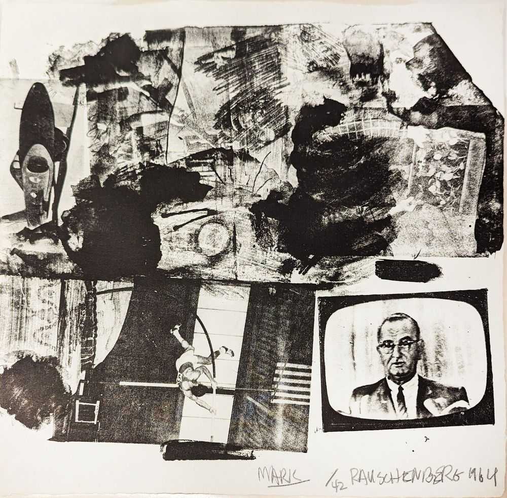 Robert Rauschenberg, ‘Mark’, 1964, Print, Lithograph, null, Numbered, Dated