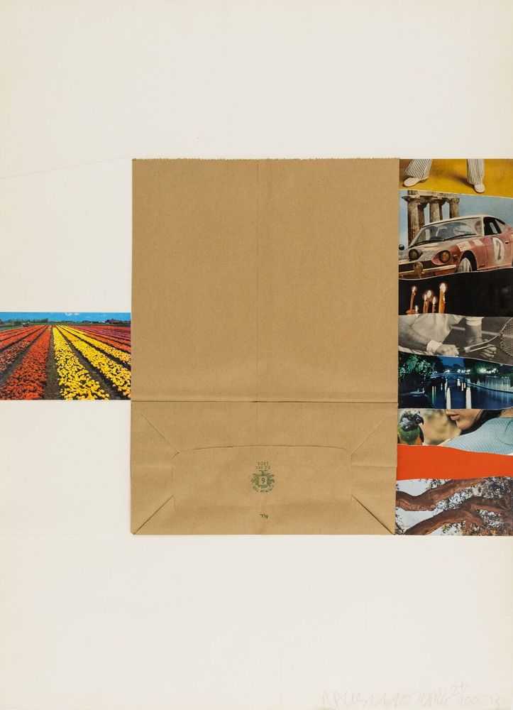 Robert Rauschenberg, ‘Plot’, 1973, Print, A collage with embossing and five silkscreens handprinted on India W.C. 72lb. 100% rag paper, null, Numbered, Dated