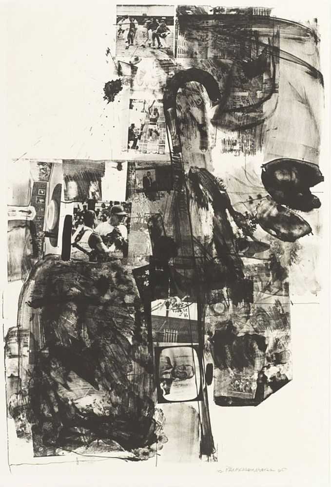 Robert Rauschenberg, ‘Post Rally’, 1965, Print, Lithograph on Rag paper, null, Numbered, Dated