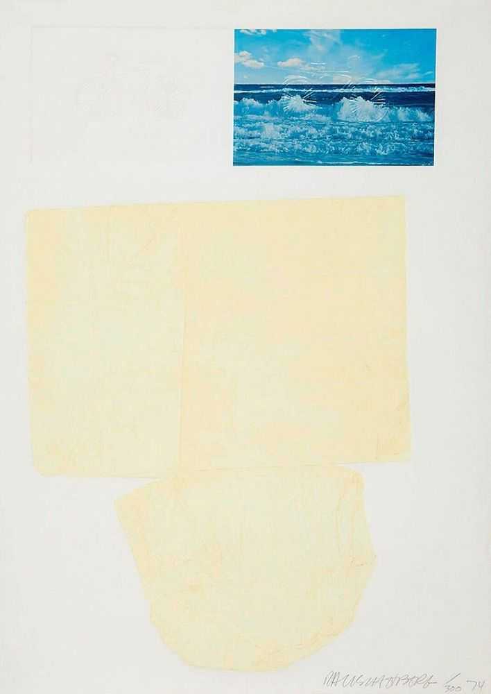 Robert Rauschenberg, ‘The Tramp’, 1974, Print, Aquatint with embossing and collage on wove paper, Untitled Press Inc., Captiva Island, Florida., Numbered, Dated
