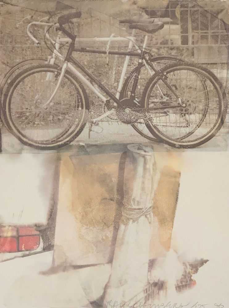 Robert Rauschenberg, ‘Untitled (Bicycles)’, 1996, Print, Lithograph printed in colors on Arches paper, to the edges, null, Numbered, Dated