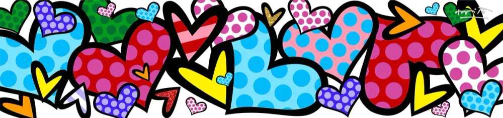 Romero Britto, ‘Happy’, 2022, Print, Digital print on canvas with BRITTO®️ Diamond Dust hand embellishments, BRITTO®️ Studios, Handfinished
