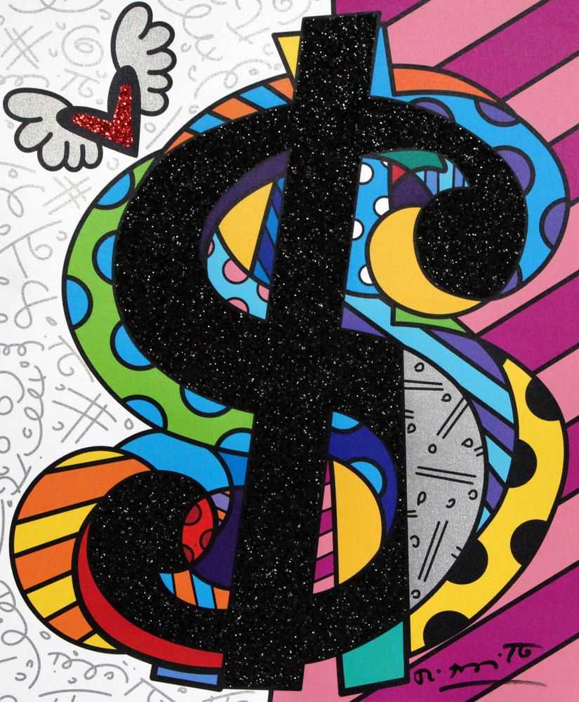 Romero Britto, ‘ME (C.R.E.A.M. Series)’, 2019, Print, Digital print on canvas with BRITTO®️ Diamond Dust hand embellishments, BRITTO®️ Studios, Handfinished
