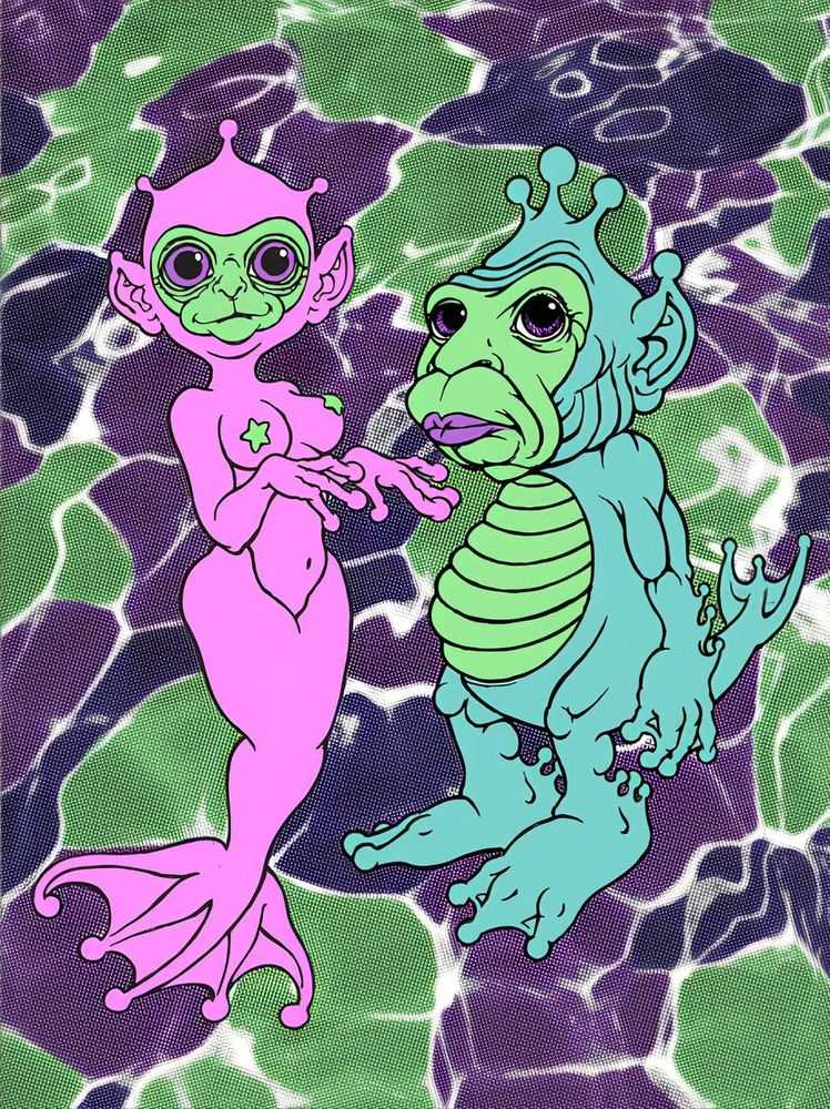 Ron English, ‘Aqua Apes’, 22-08-2017, Print, 5-Color Screenprint on Fine Art Paper, 1xRUN, Numbered