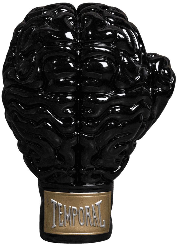 Ron English, ‘Boxing Brain (Black / Gold Edition)’, 22-11-2015, Sculpture, Resin, Toyqube, 