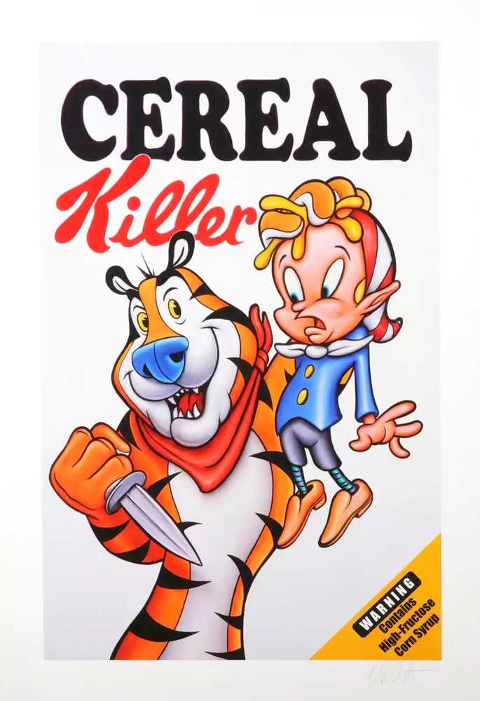 Ron English, ‘Cereal Killer’, 09-10-2011, Print, Archival pigment prints on Hahnemühle German Etching 310gsm paper, Post No Bills, Numbered