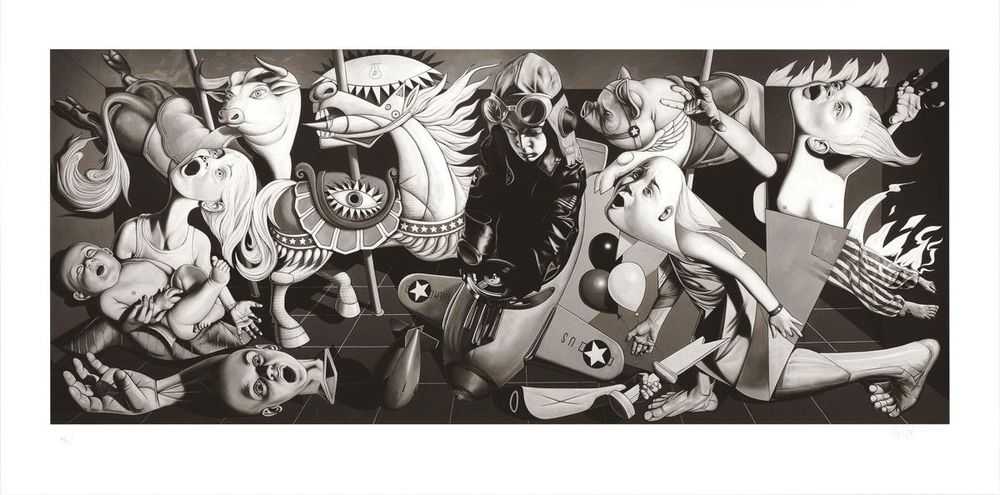 Ron English, ‘Grade School Guernica’, 30-06-2011, Print, Pigment print on Somerset enhanced radiant white satin 330gsm paper, Lazarides Editions, Numbered