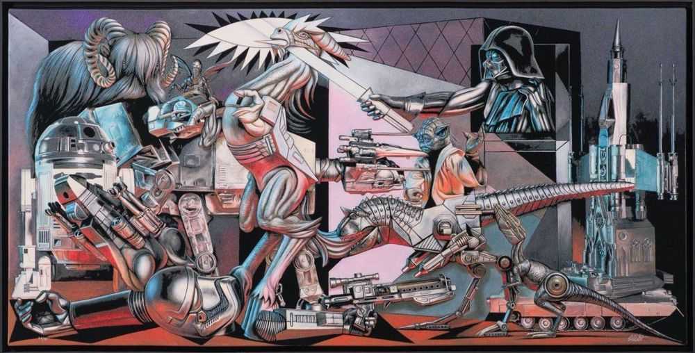 Ron English, ‘Star Wars Guernica (Canvas)’, 2024, Print, Fine Art Print on Canvas, Castle Fine Art, Numbered