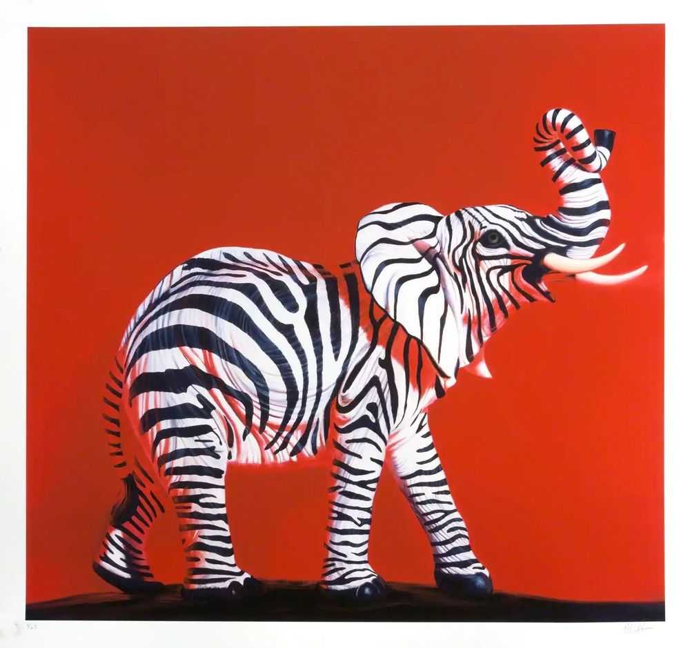 Ron English, ‘Zelephant’, 19-12-2013, Print, Pigment print on Museo Portfolio Rag 100% cotton paper, Corey Helford Gallery, Numbered