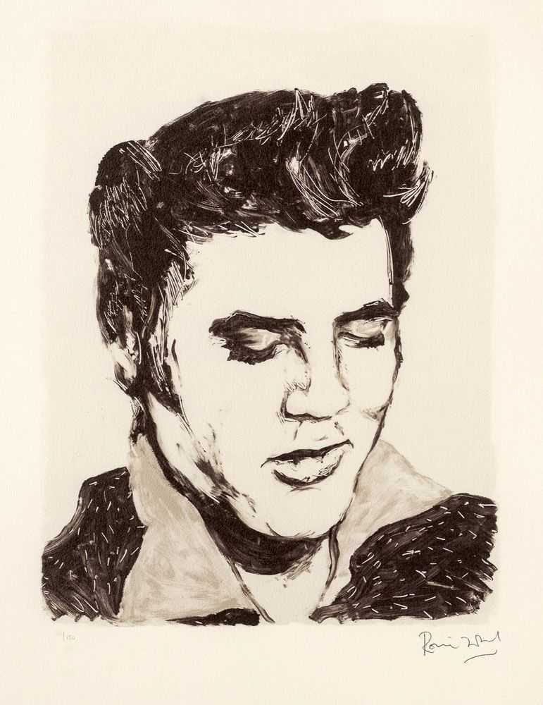 Ronnie Wood, ‘Elvis’, 2005, Print, Fine art print, null, Numbered