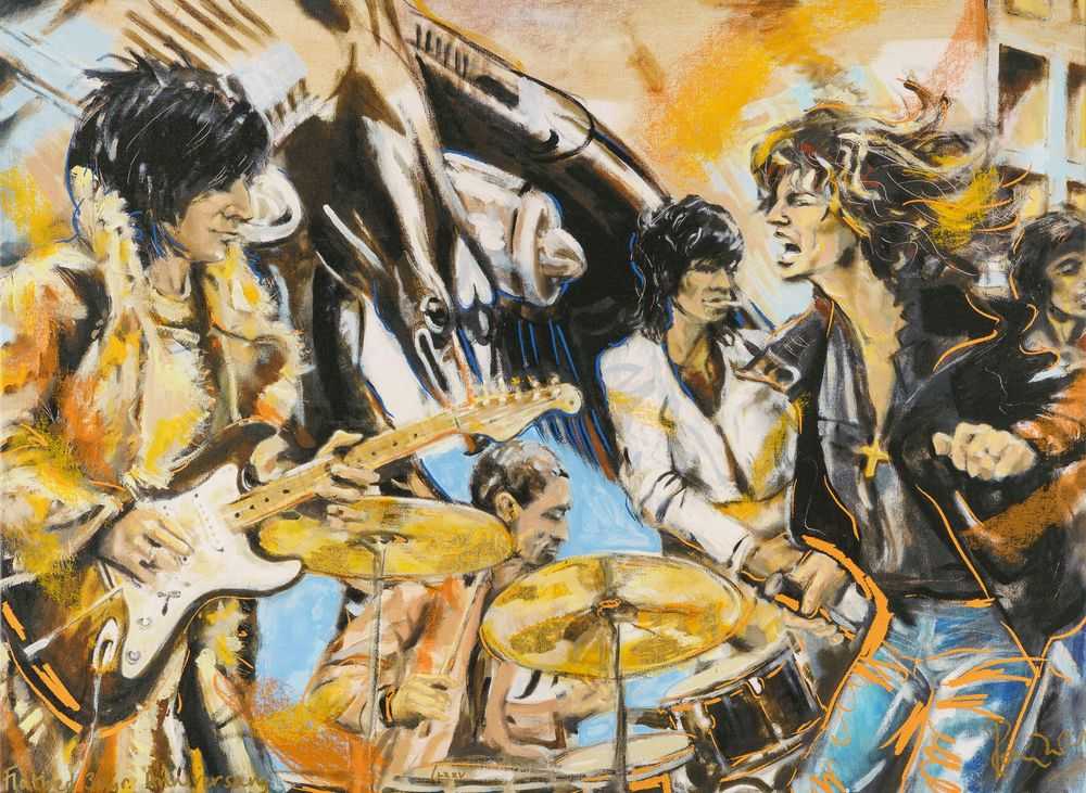 Ronnie Wood, ‘Flatbed '75 - 30 Year Anniversary’, 2005, Print, Screenprint on canvas, null, Numbered