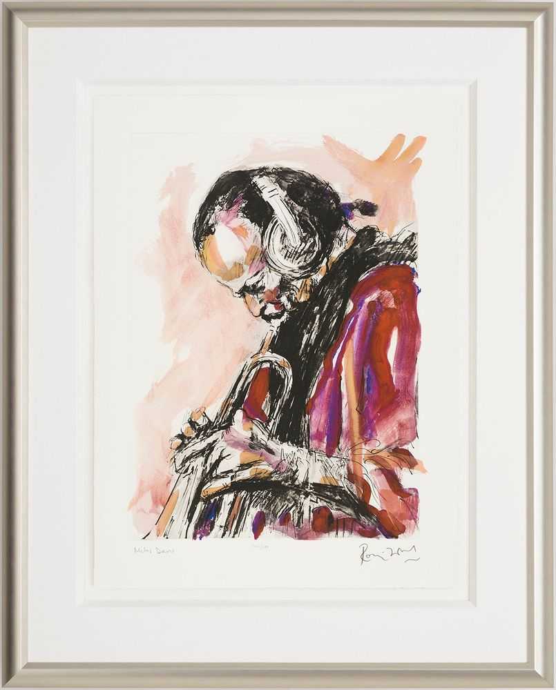 Ronnie Wood, ‘Miles Davis (Framed)’, 2007, Print, Intaglio print, null, 