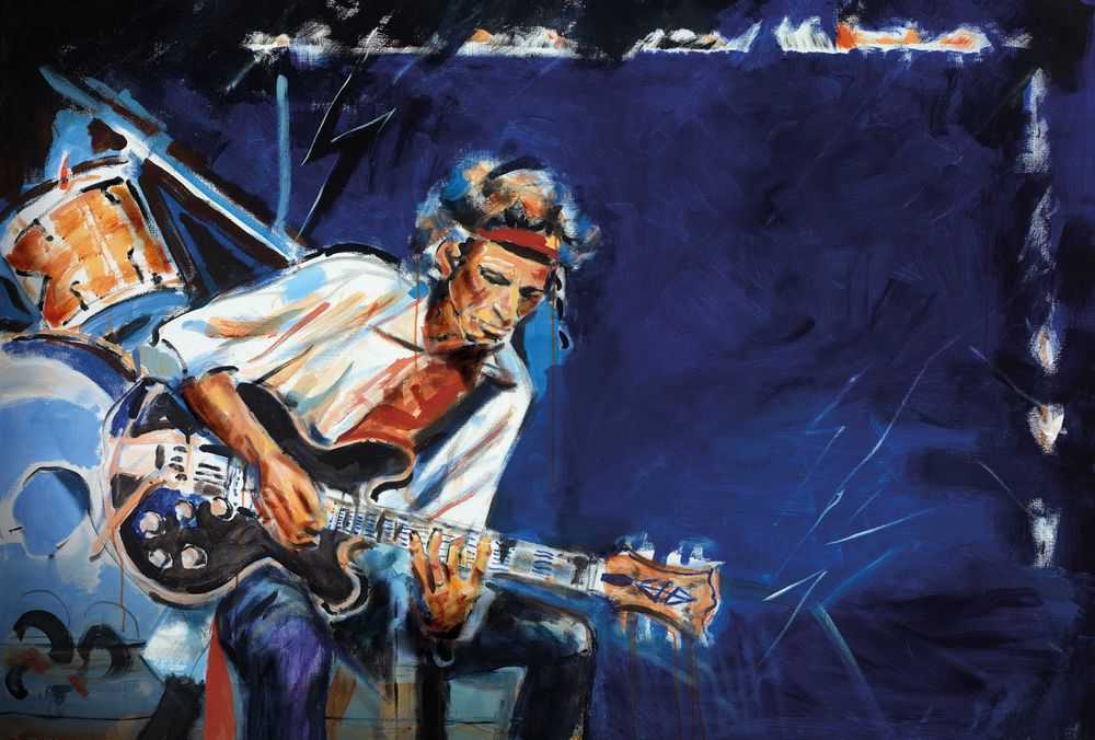 Ronnie Wood, ‘Pensive II (Collector's Edition)’, 2008, Print, Silkscreen print on canvas, null, 