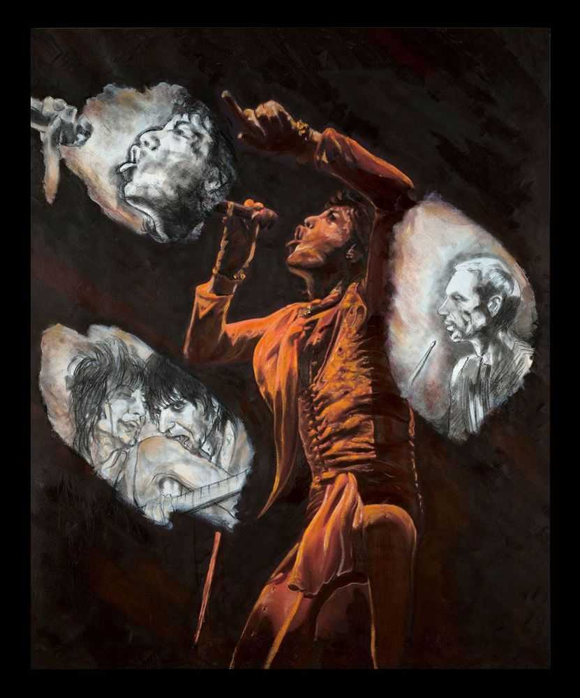 Ronnie Wood, ‘Stones Raw Panels I - Boxed Canvas Edition’, 2011, Print, Fine art print on boxed canvas, null, Framed