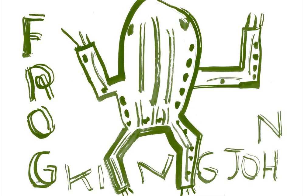 Rose Wylie, ‘King John Frog’, 2017, Print, Lithograph in colours on wove, The Hepworth Wakefield, Numbered