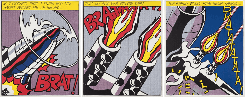 Roy Lichtenstein, ‘As I Opened Fire’, 1991, Print, Lithograph in colours on wove paper, Stedelijk Museum, Numbered