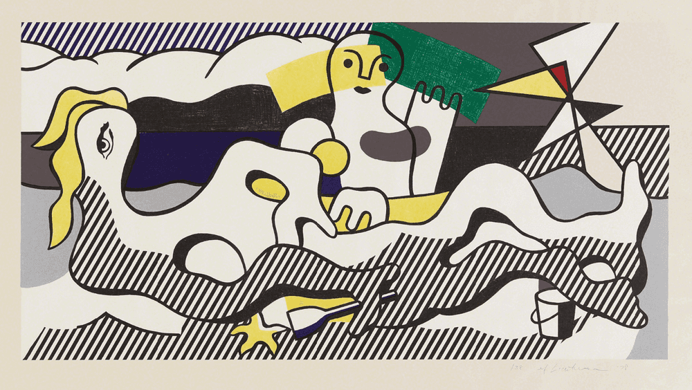 Roy Lichtenstein, ‘At the Beach’, 1978, Print, Lithograph in colors, on Arches 88 paper, with full margins, null, 