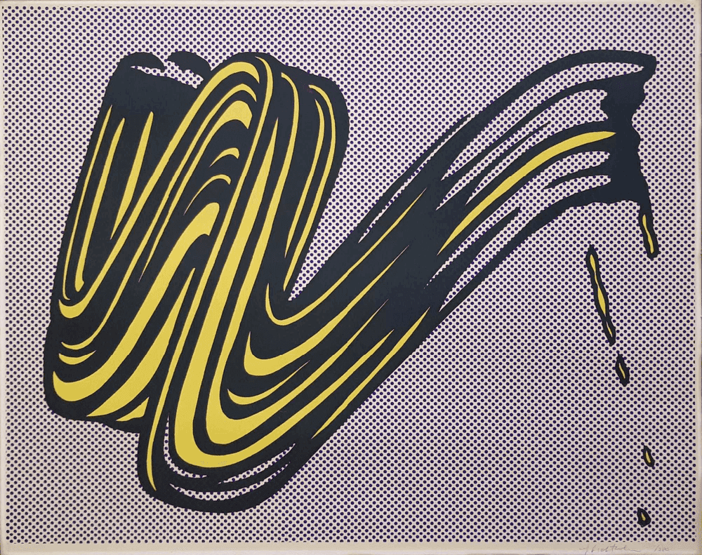 Roy Lichtenstein, ‘Brushstroke’, 1965, Print, Silkscreen on heavy,white wove paper, Leo Castelli Gallery, Numbered