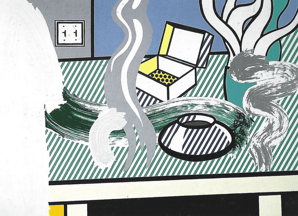 Roy Lichtenstein, ‘Brushstroke Still Life with Box’, 1997, Print, 25-color screenprint on honeycomb-core aluminum panel inset, null, Numbered