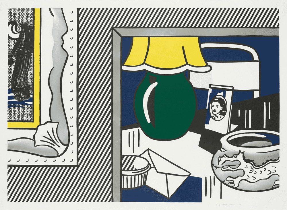 Roy Lichtenstein, ‘Green Lamp’, 1984, Print, Woodcut, lithograph, screenprint and collage in colours, on Arches 88 paper, with full margins, null, Numbered, Dated