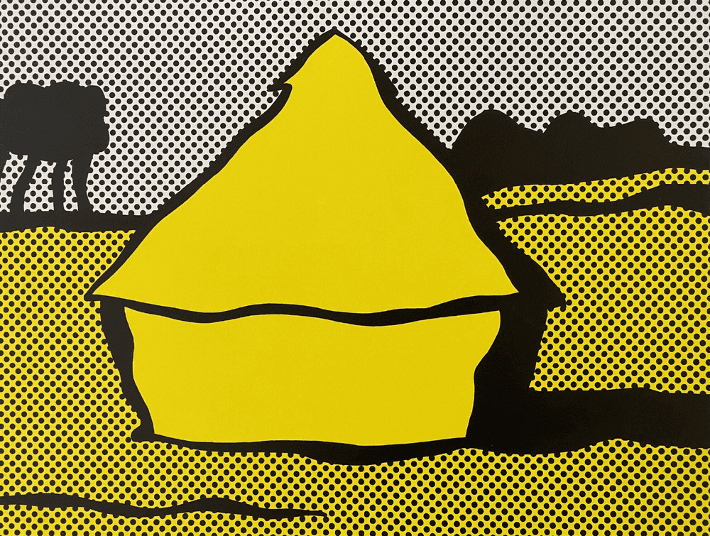 Roy Lichtenstein, ‘Haystack’, 1969, Print, Screenprint on 100/100 cotone Fabriano paper, Gabriele Mazzota, Numbered, Dated