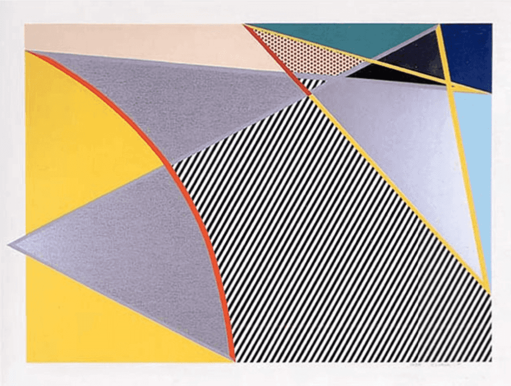 Roy Lichtenstein, ‘Imperfect 223’, 1988, Print, Woodcut with screenprint and collage in colours, on 3-ply Supra 100 paper, Gemini G.E.L., Numbered, Dated