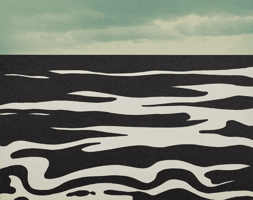 Roy Lichtenstein, ‘Landscape IX’, 1967, Print, Screenprint with chromogenic photographic print collage, on four-ply white 100%-rag board, mounted on composition board, from Ten Landscapes, Original Editions and Leo Castelli Gallery, Numbered