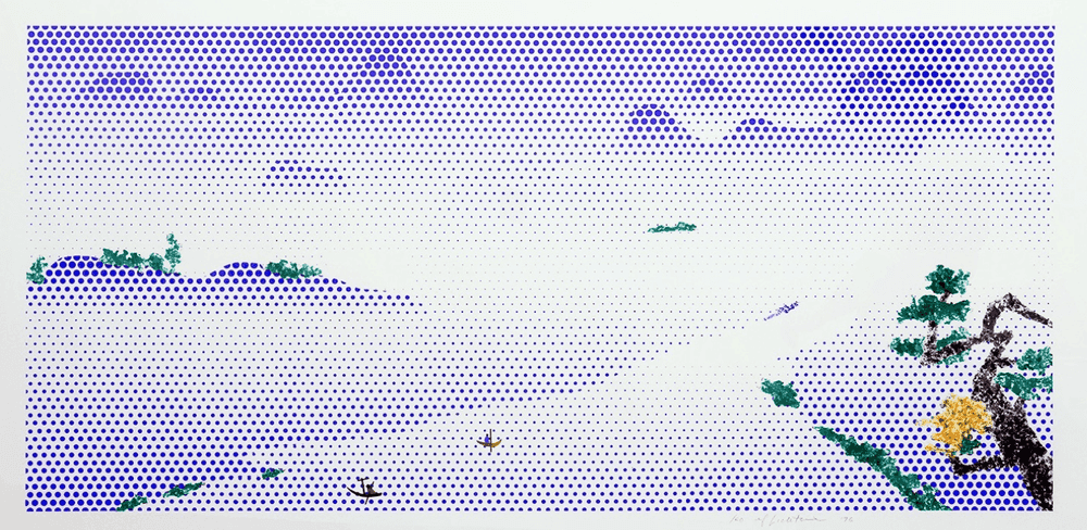 Roy Lichtenstein, ‘Landscape with Boats’, 1996, Print, 12 color lithograph and screenprint, null, Numbered