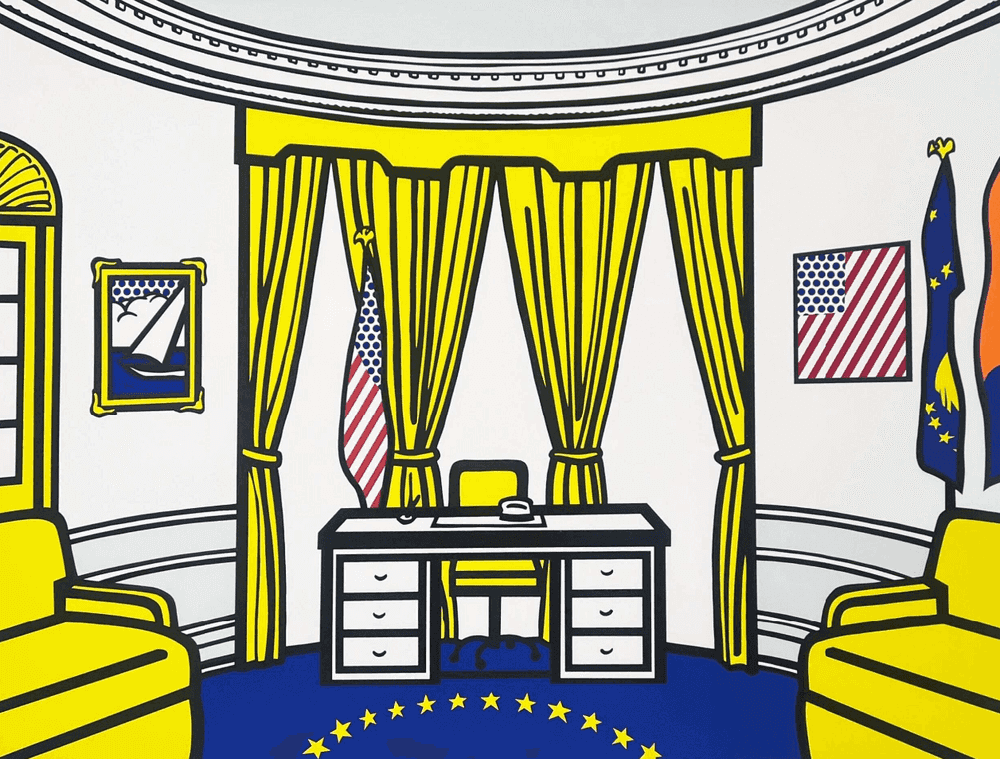 Roy Lichtenstein, ‘Oval Office’, 1992, Print, Colour silkscreen, null, Numbered, Dated