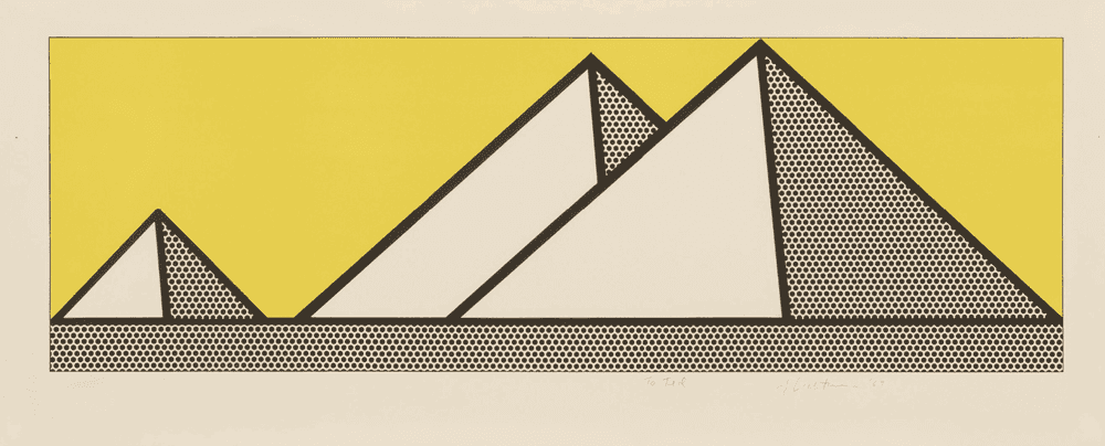 Roy Lichtenstein, ‘Pyramids’, 1969, Print, Screen-print, Selfpublished, Numbered, Dated