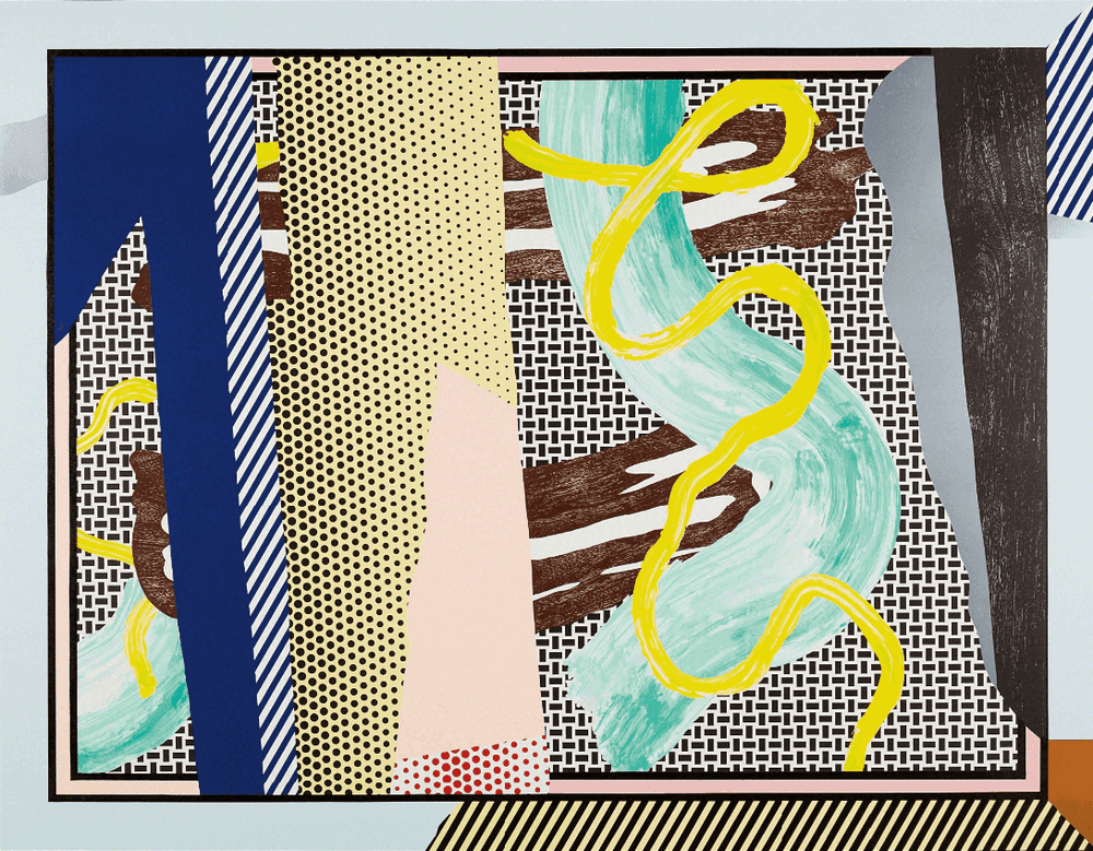 Roy Lichtenstein, ‘Reflections on Brushstrokes’, 1990, Print, Lithograph, screenprint and woodcut in colors with collage and embossing, on Somerset paper, with full margins, Tyler Graphics Ltd., Numbered, Dated
