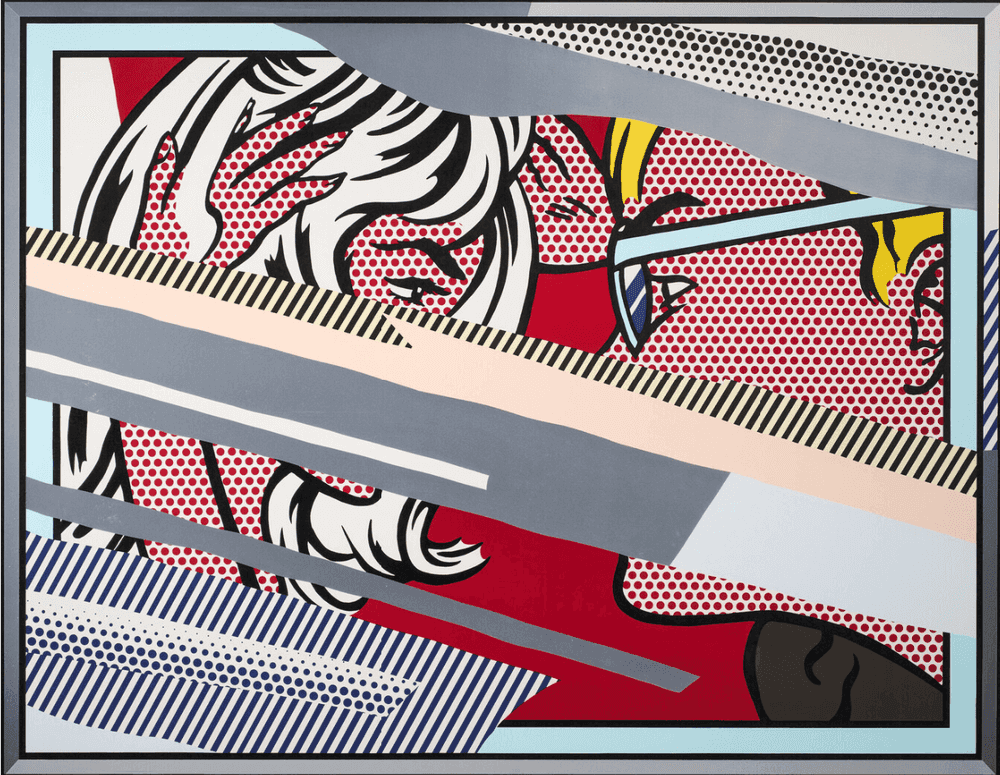 Roy Lichtenstein, ‘Reflections on Conversation’, 1990, Print, Lithograph, screenprint, relief and metalized PVC collage with embossing on mold-made Somerset paper, null, 