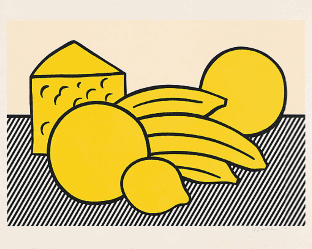 Roy Lichtenstein, ‘Yellow Still Life’, 1974, Print, Lithograph and silkscreen on Rives BFK paper, null, Numbered