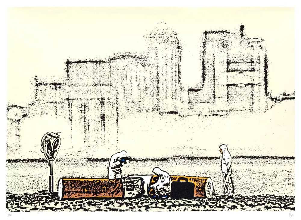 Roy's People (Roy Tyson), ‘CSI London’, 2020, Print, Screenprint in colours on wove paper, Stowe Gallery, Numbered